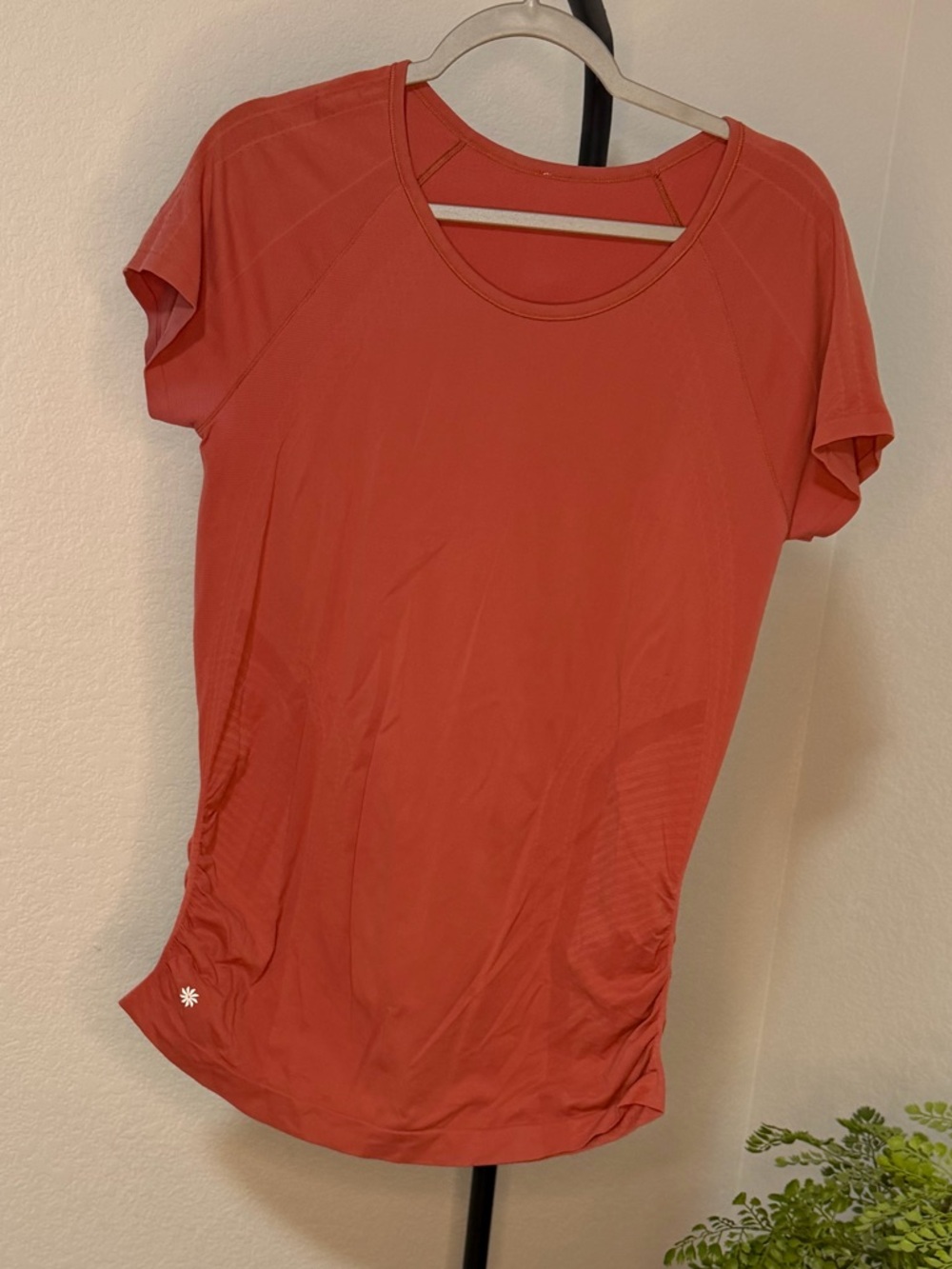 Athleta Women's Short Sleeve Active Tee - Coral Red